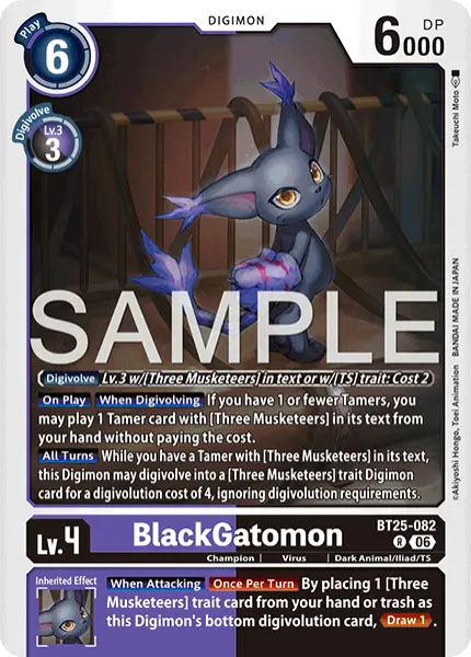 Digimon TCG Card 'BT25-082' 'BlackGatomon'