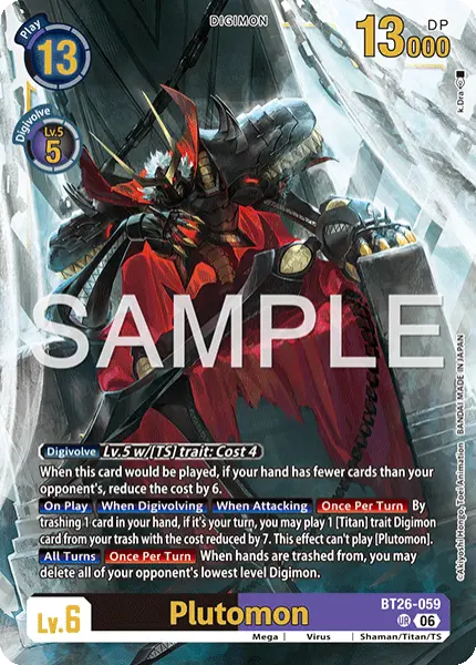 Digimon TCG Card 'BT26-059' 'Plutomon'
