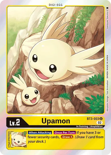 Digimon TCG Card 'BT3-003_P3' 'Upamon'