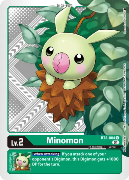 Digimon TCG Card BT3-004_P3 Minomon