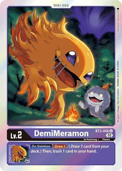 Digimon TCG Card 'BT3-006_P3' 'DemiMeramon'