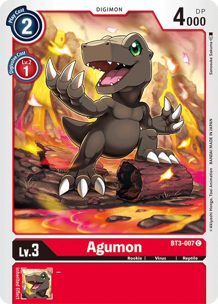 Digimon TCG Card 'BT3-007' 'Agumon'