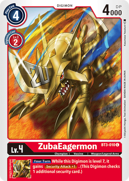 Digimon TCG Card BT3-010 ZubaEagermon