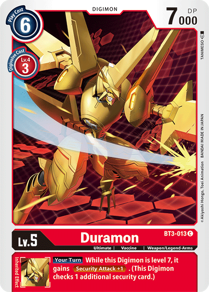 Digimon TCG Card BT3-013 Duramon