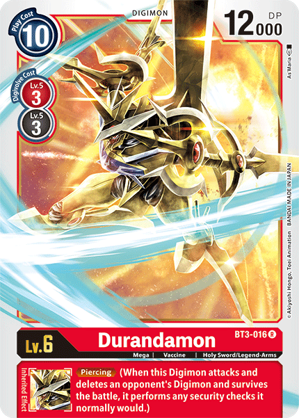 Digimon TCG Card BT3-016 Durandamon