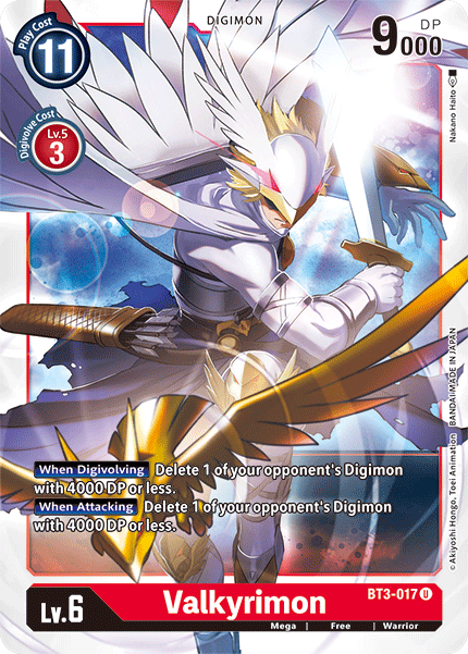 Digimon TCG Card 'BT3-017' 'Valkyrimon'