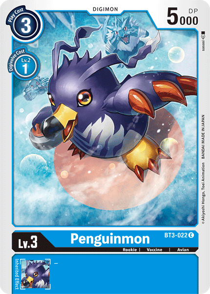 Digimon TCG Card 'BT3-022' 'Penguinmon'