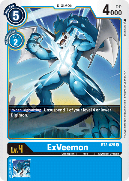 Digimon TCG Card BT3-025 ExVeemon