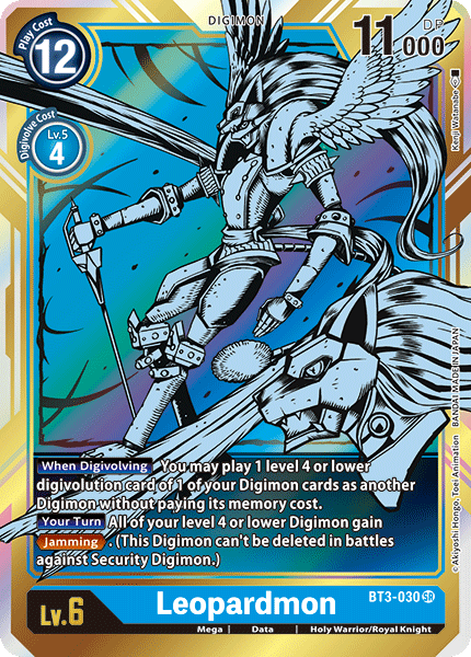 Digimon TCG Card 'BT3-030_P1' 'Leopardmon'