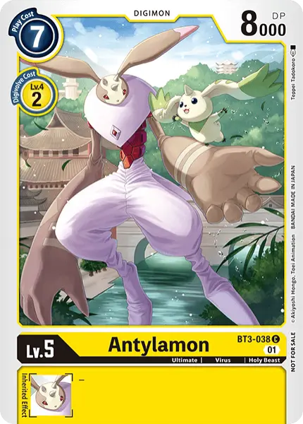 Digimon TCG Card 'BT3-038_P1' 'Antylamon'