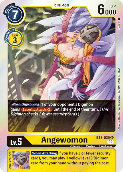 Digimon TCG Card 'BT3-039_P2' 'Angewomon'