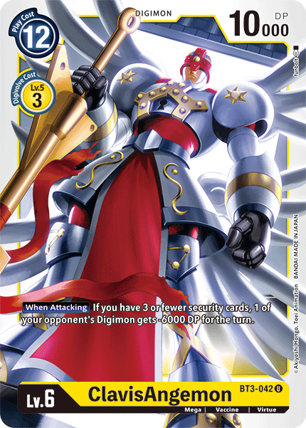 Digimon TCG Card BT3-042 ClavisAngemon