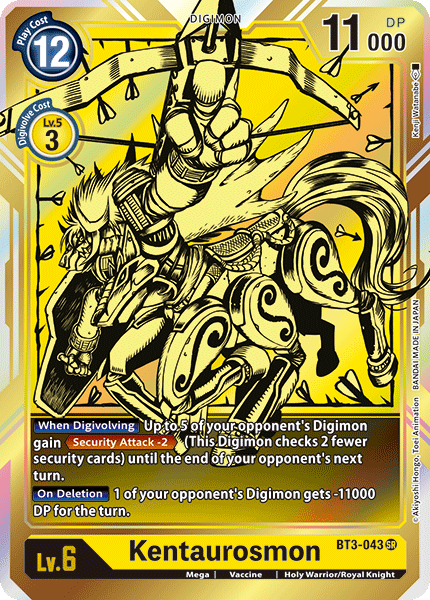 Digimon TCG Card BT3-043_P1 Kentaurosmon