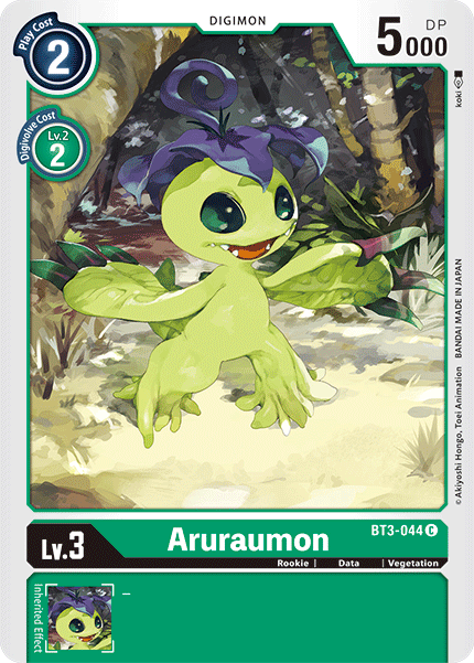 Digimon TCG Card 'BT3-044' 'Aruraumon'