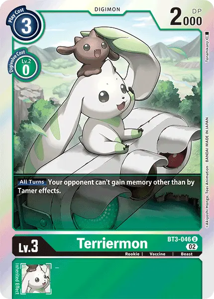 Digimon TCG Card 'BT3-046_P2' 'Terriermon'