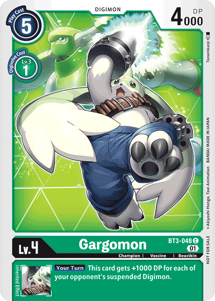 Digimon TCG Card 'BT3-048_P1' 'Gargomon'