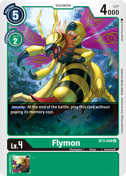 Digimon TCG Card BT3-049 Flymon