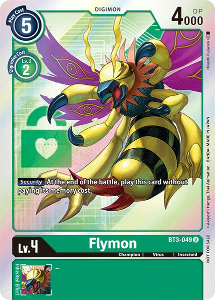 Digimon TCG Card BT3-049_P1 Flymon