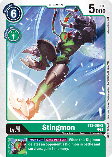 Digimon TCG Card 'BT3-050_P1' 'Stingmon'