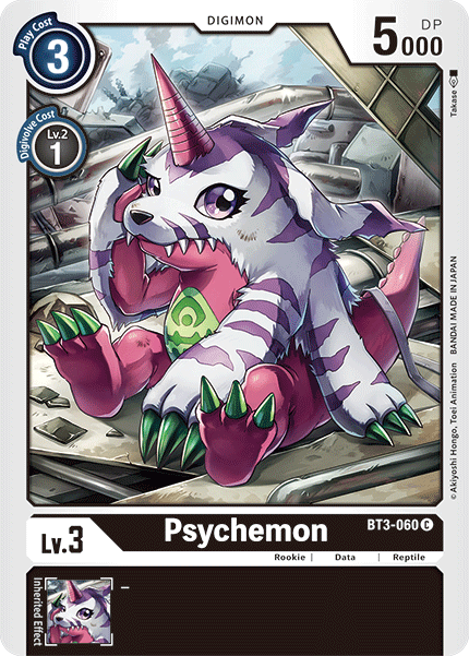 Digimon TCG Card BT3-060 Psychemon