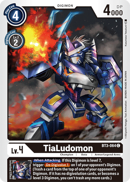 Digimon TCG Card BT3-064 TiaLudomon