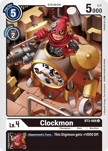 Digimon TCG Card 'BT3-066' 'Clockmon'