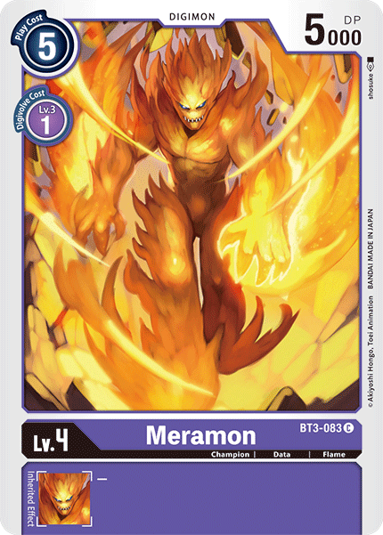 Digimon TCG Card 'BT3-083' 'Meramon'