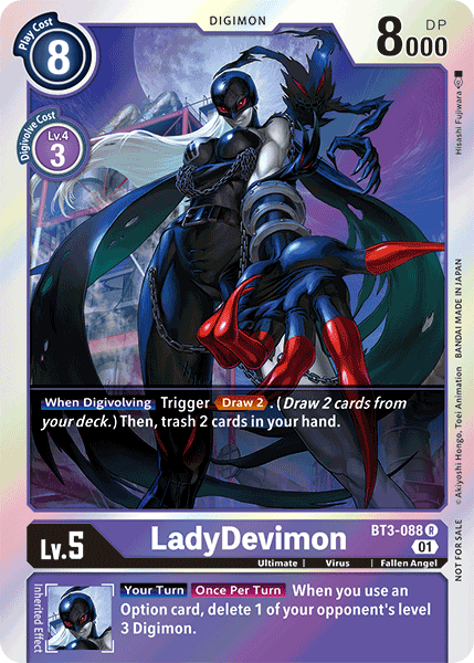 Digimon TCG Card BT3-088_P1 LadyDevimon