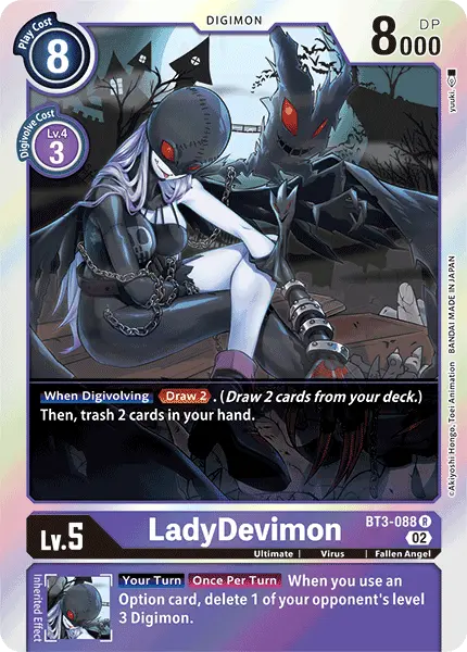 Digimon TCG Card BT3-088_P3 LadyDevimon