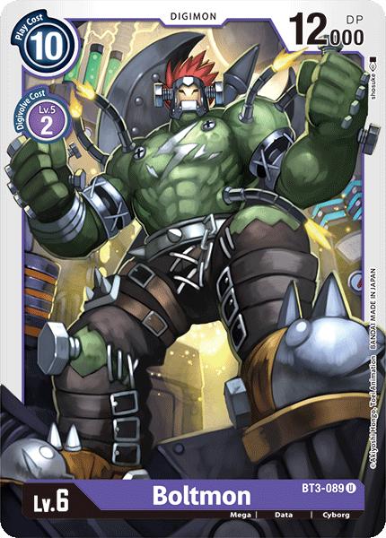 Digimon TCG Card 'BT3-089' 'Boltmon'