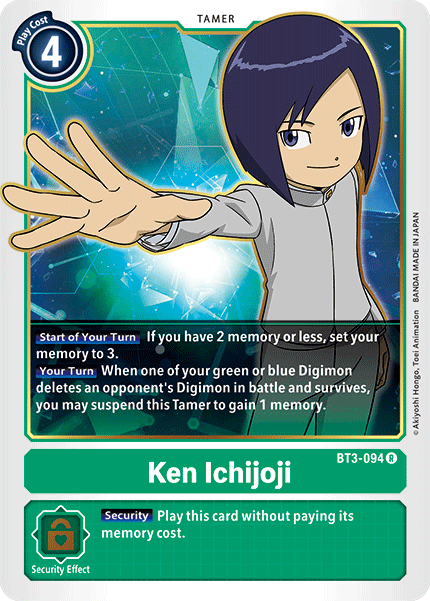 Digimon TCG Card 'BT3-094' 'Ken Ichijouji'