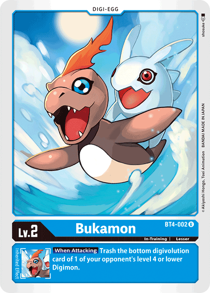 Digimon TCG Card 'BT4-002' 'Bukamon'