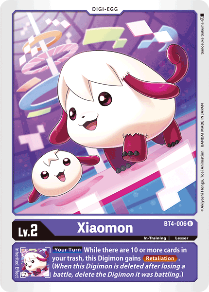 Digimon TCG Card BT4-006 Xiaomon