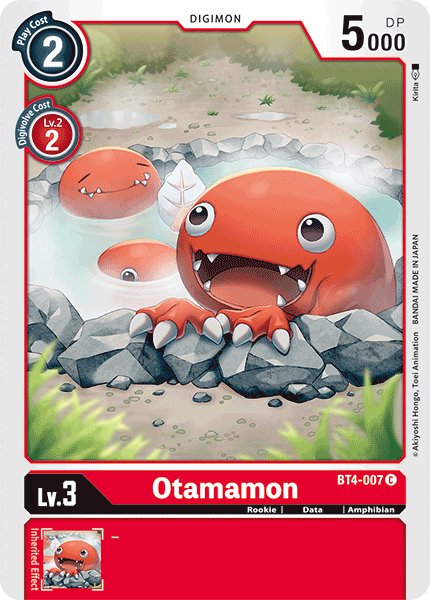 Digimon TCG Card BT4-007 Otamamon