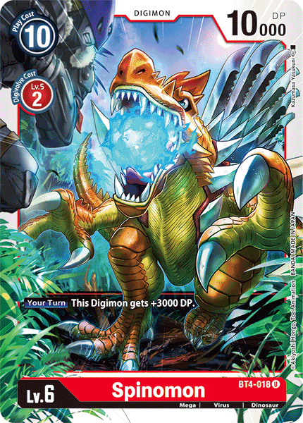 Digimon TCG Card BT4-018 Spinomon