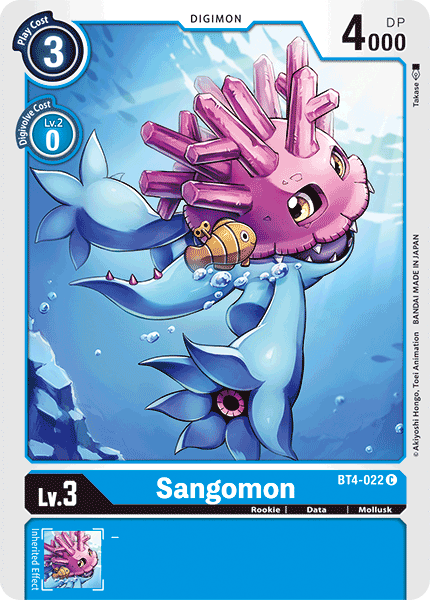 Digimon TCG Card BT4-022 Sangomon