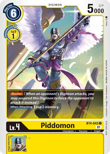 Digimon TCG Card 'BT4-042_P1' 'Piddomon'