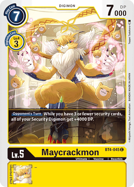 Digimon TCG Card 'BT4-045' 'Maycrackmon'