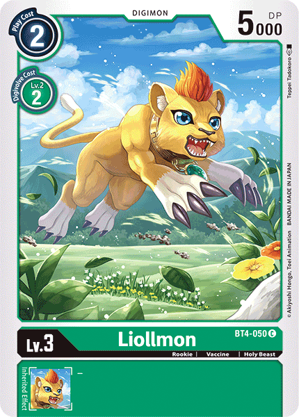 Digimon TCG Card BT4-050 Liollmon