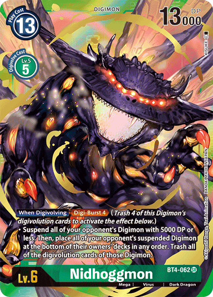 Digimon TCG Card BT4-062_P1 Nidhoggmon