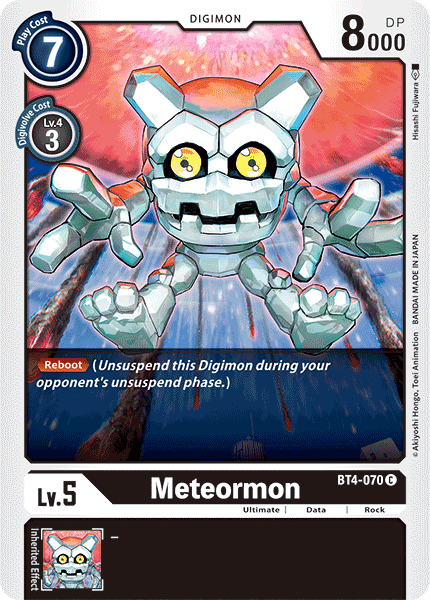 Digimon TCG Card 'BT4-070' 'Meteormon'