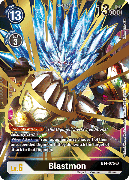 Digimon TCG Card 'BT4-075_P1' 'Blastmon'