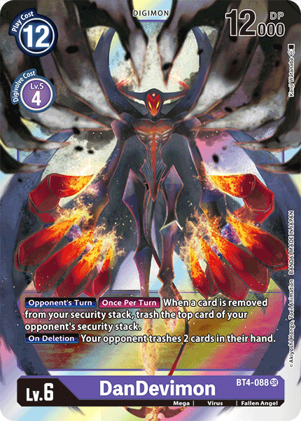 Digimon TCG Card 'BT4-088' 'DanDevimon'