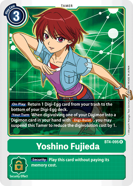 Digimon TCG Card BT4-095 Yoshino Fujieda