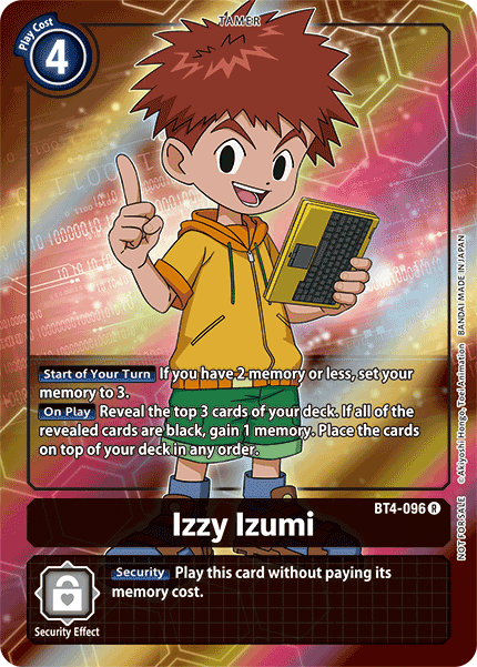 Digimon TCG Card BT4-096_P1 Izzy Izumi