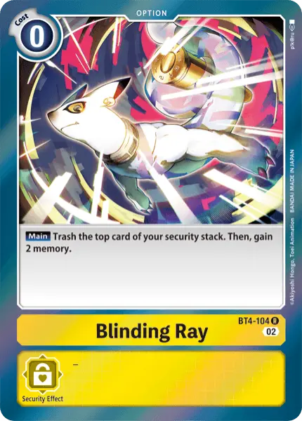 Digimon TCG Card BT4-104_P1 Blinding Ray