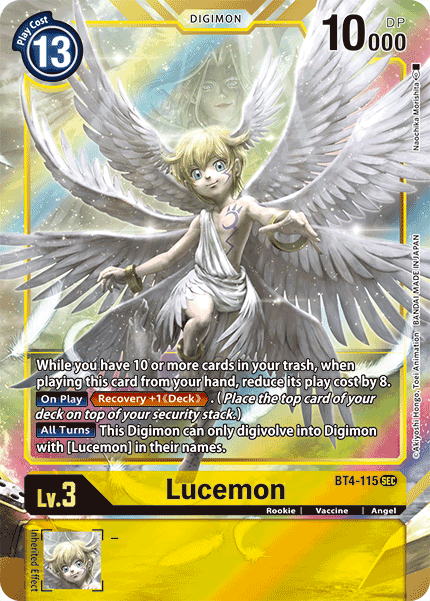 Digimon TCG Card 'BT4-115_P1' 'Lucemon'