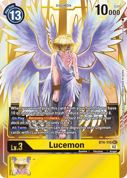 Digimon TCG Card 'BT4-115_P3' 'Lucemon'