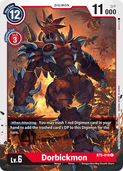 Digimon TCG Card BT5-018 Dorbickmon