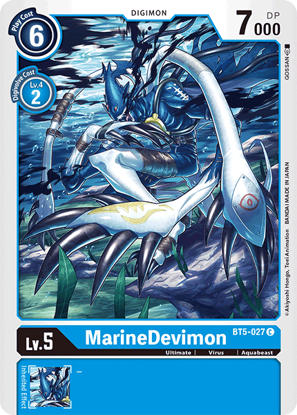 Digimon TCG Card 'BT5-027' 'MarineDevimon'